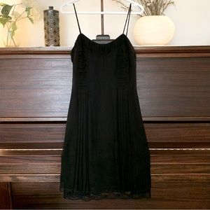 ANNA SUI for Anthropologie, 90's Style, Black Silk Dress, Size 6